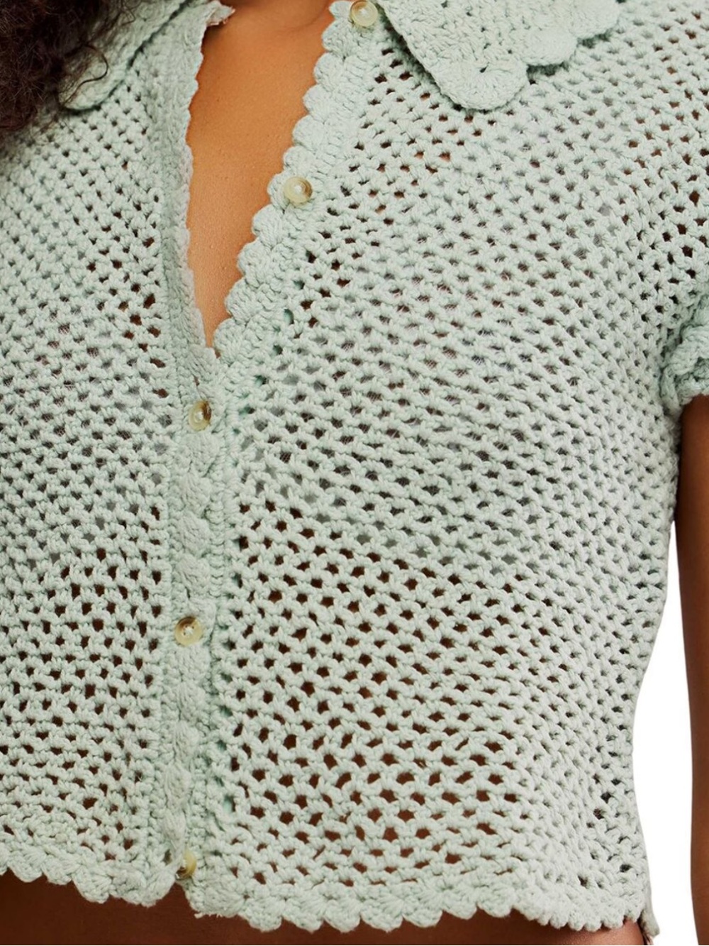Free people Lily crochet top xs - Picture 4 of 4